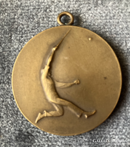 F.M.S.E. Házi handicap verseny 1932. férfi egyes III. díj sport érem