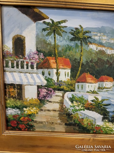 Mediterranean landscape oil painting