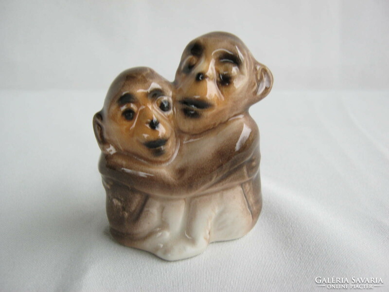 Porcelain monkey couple