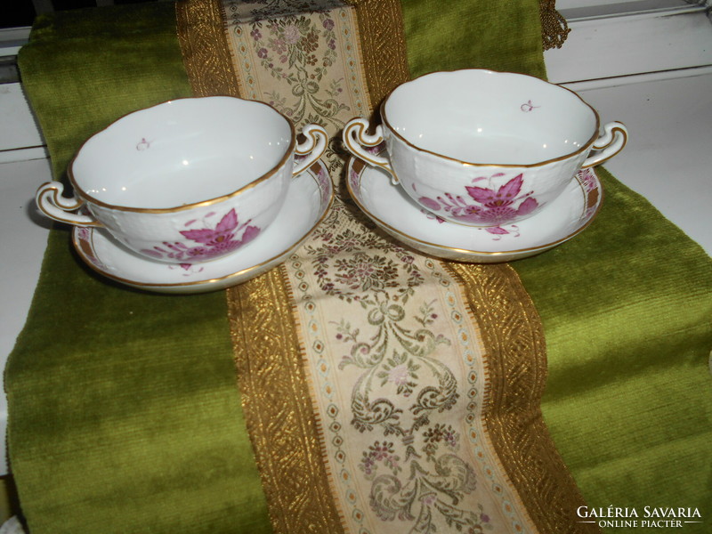 2+2 Herend Apony pattern soup cup + saucer - the price applies to 1 cup + 1 saucer