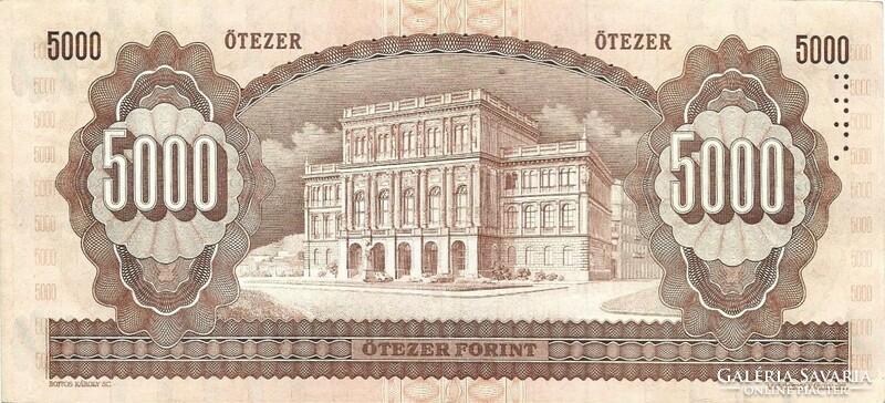 5000 forint 1990 "H" sorozat