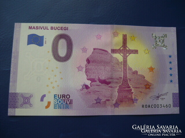 Romania 0 euro 2021 Buceg Mountains! Rare commemorative paper money! Ouch!