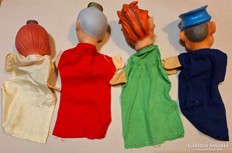 4 darabos Vintage Lotte Sievert-Hanh kesztyűbáb készlet
