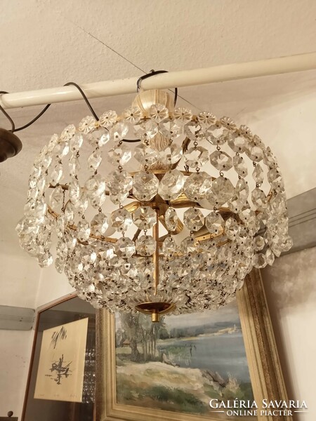 4 Burning basket crystal chandelier