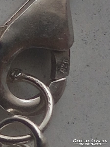 Women's silver berry pendant silver bracelet