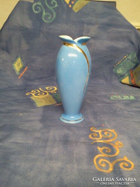 Vase fs marking blue-gold