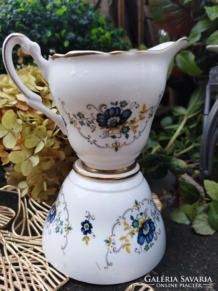 5 Personal English blue floral tea set