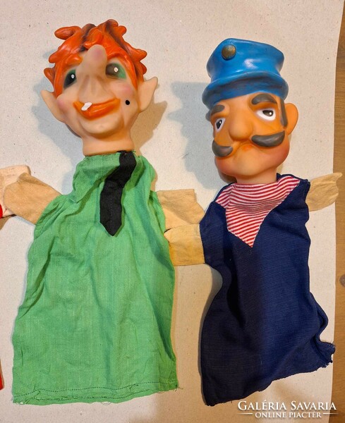 Set of 4 vintage lotte sievert-hanh glove puppets
