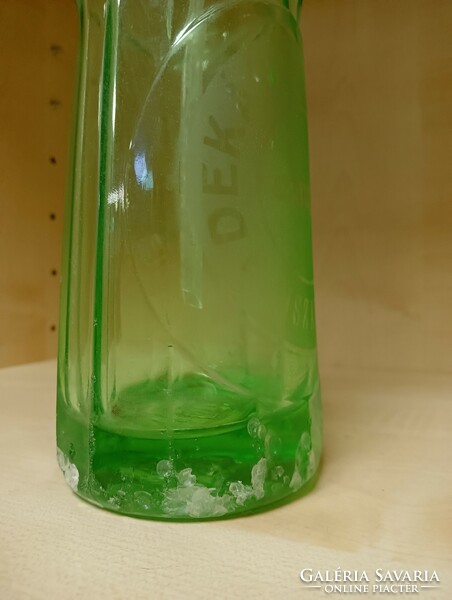 Uranium green soda bottle