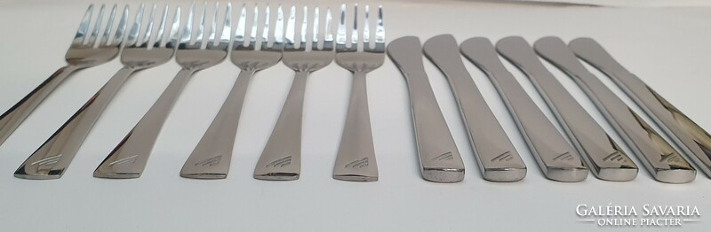 Malév first class knife + fork 12-piece package.