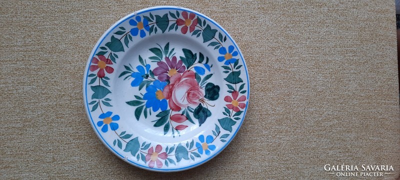Marked ceramic wall plate