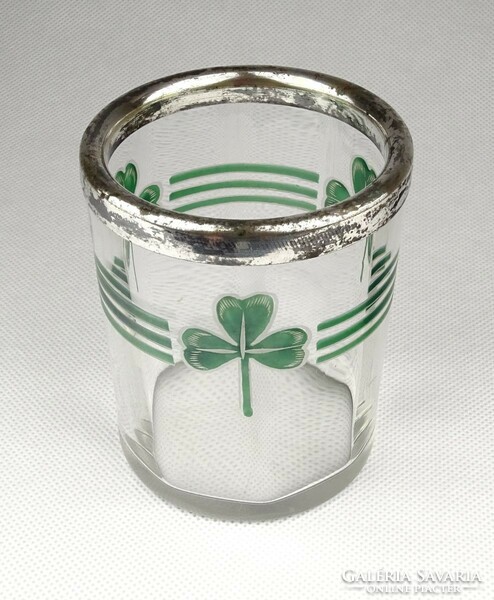 0Z931 old shamrock glass decorative glass