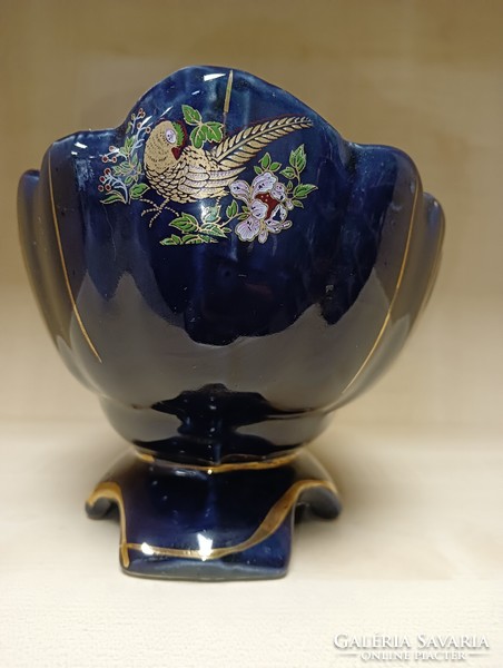 German cobalt blue porcelain centerpiece