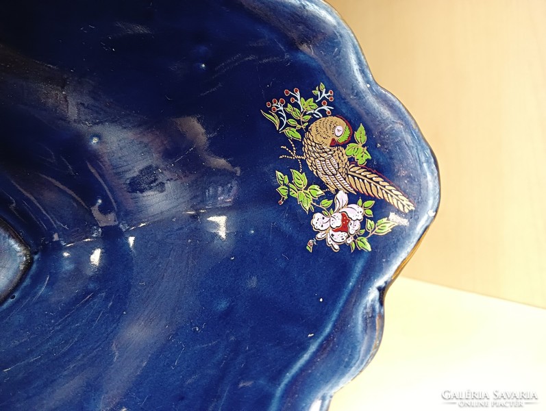 Német kobalt kék porcelán asztalközép