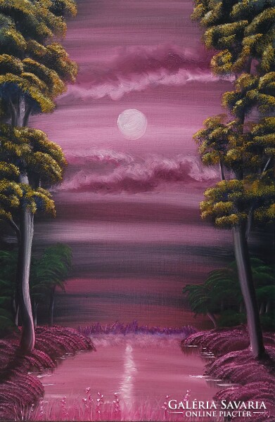 Purple dream - oil painting