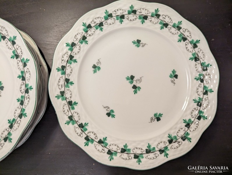 12 Herend parsley pattern cake plates