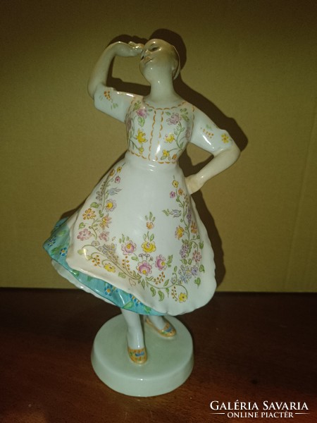 Zsolnay dancing girl in national costume at a lower price!!!