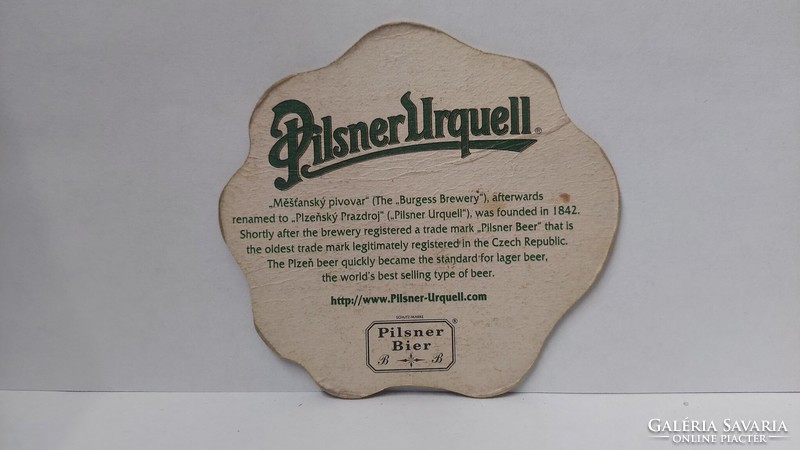 Pilsner beer coaster