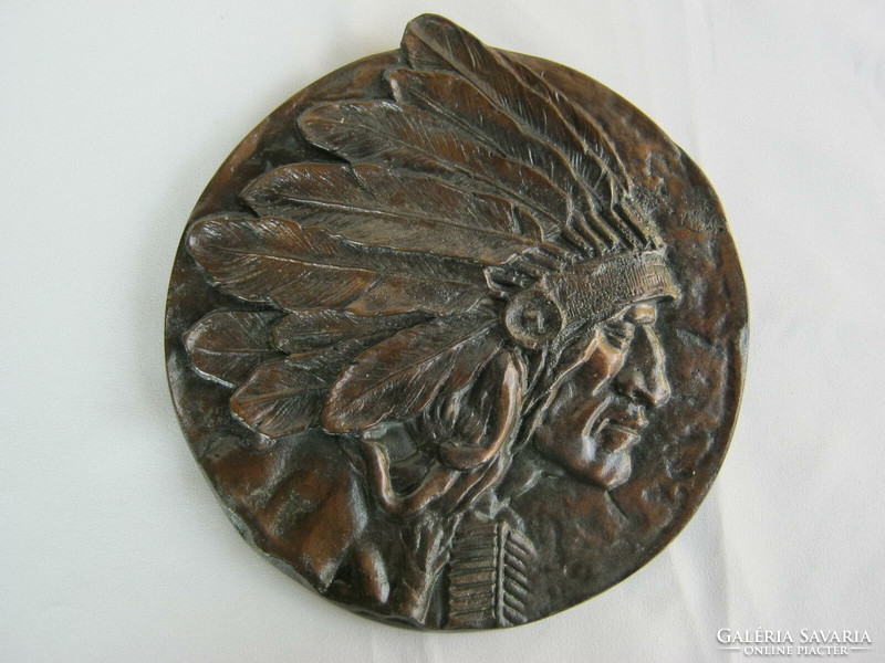 Bronze or copper wall ornament Native American