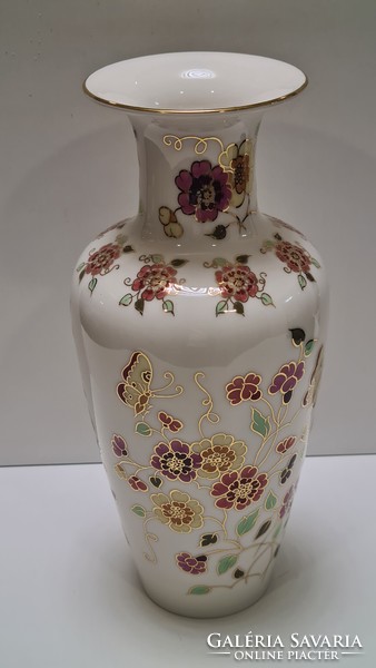 Zsolnay Pillangós  váza 27 cm ##