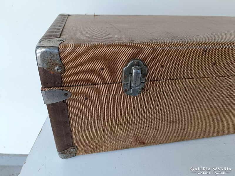 Antique suitcase suitcase costume movie theater prop special size preserved condition 745 8370