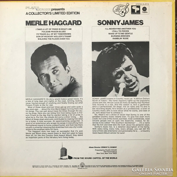 Merle Haggard / Sonny James - music hall (lp, comp, ltd)