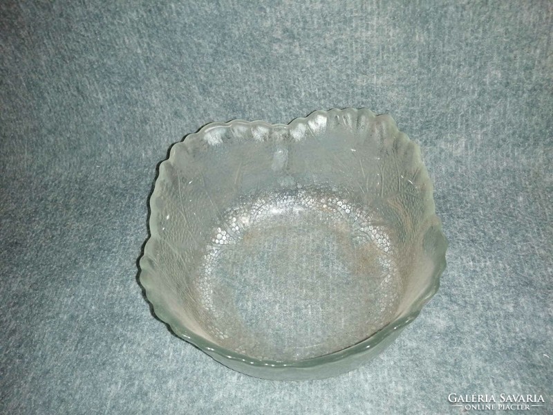Üveg kínáló tál, asztalközép (A4)