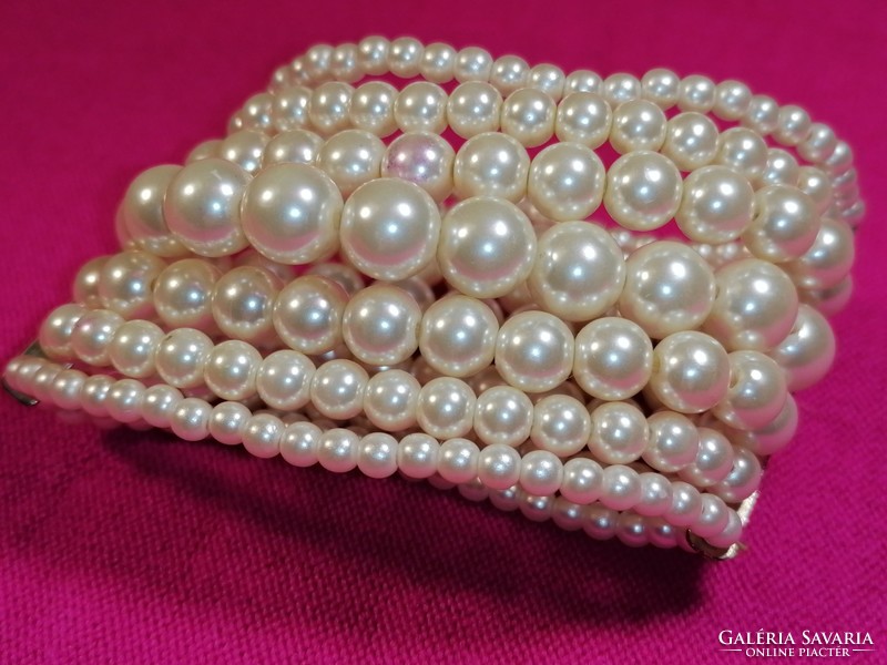 7-row tekla pearl bracelet (1113)