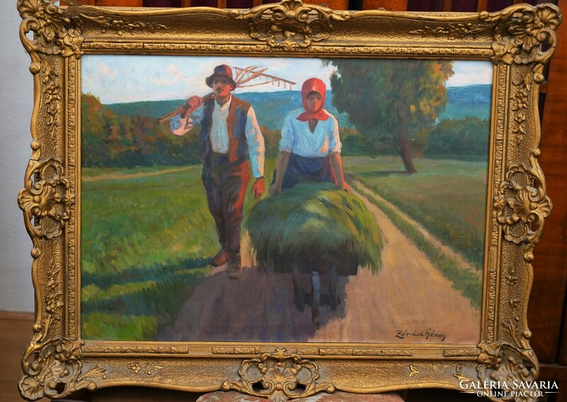 Zórád geza oil painting