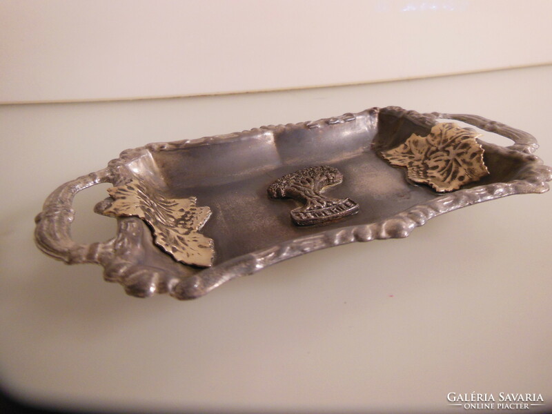 Tray - silver-plated - gold-plated - 14.5 x 8 cm - old - flawless