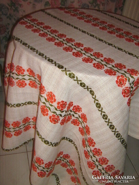 Beautiful woven tablecloth