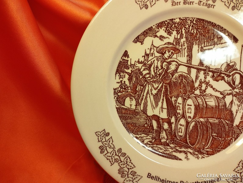 A rare English porcelain scene plate