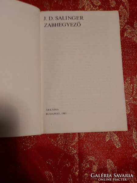 J.D.Salinger : Zabhegyező