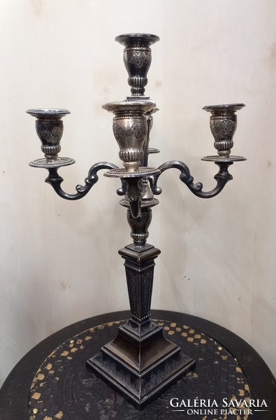 Antique silver candlestick