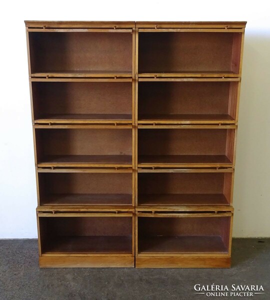 1Q146 pair of old five-piece Lingel bookcases 185 x 75 cm