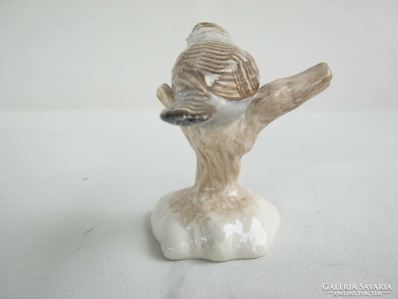 Aquincum porcelain bird small bird sitting on a tree branch