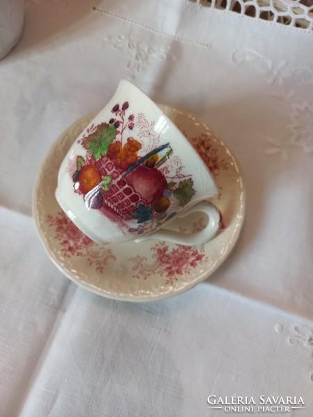 Mason's mocha cup with sarreguemines coaster