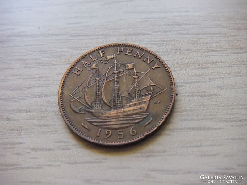 1/2  Penny   1956     Anglia