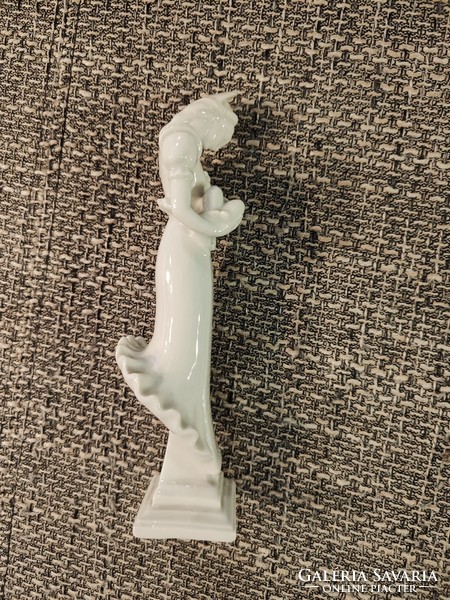 Herend porcelain unpainted statue - Madonna and child