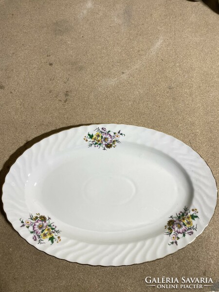 Bulgarian coffee set for 6 people, with plates, soup bowl, porcelain.