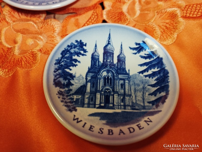 Royal Copenhagen, 3 small decorative plates