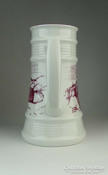 Plain porcelain beer mug marked 0P524 20 cm