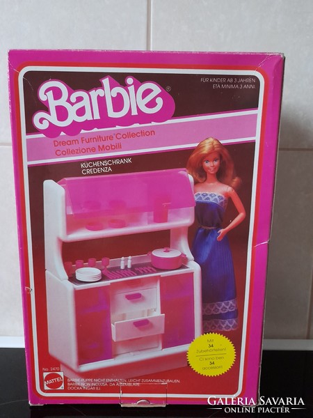 Vintage Barbie Dream Furniture konyhaszekrény 1982-ből