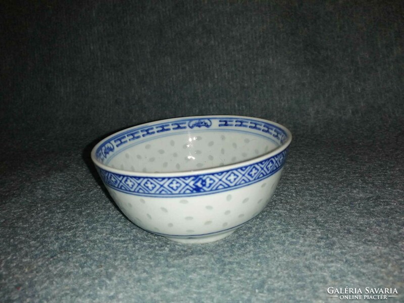 Kínai rízsszemes porcelán tálka (A4)