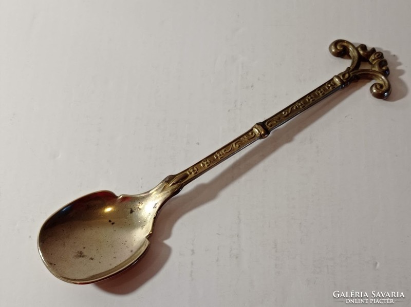 Art Nouveau copper wall decoration spoon