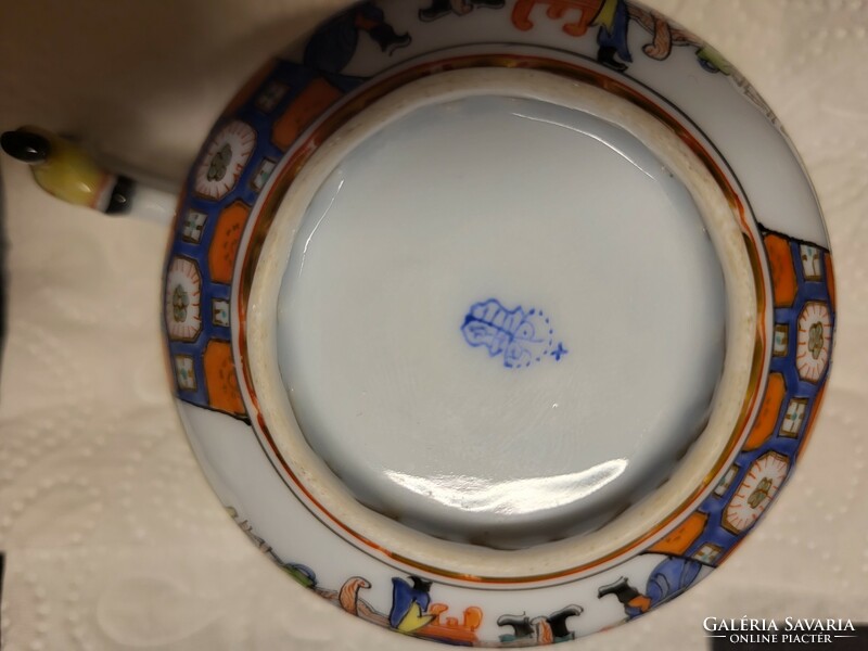 Beautiful antique Herend teacup and base o'sullvan rare oriental pattern