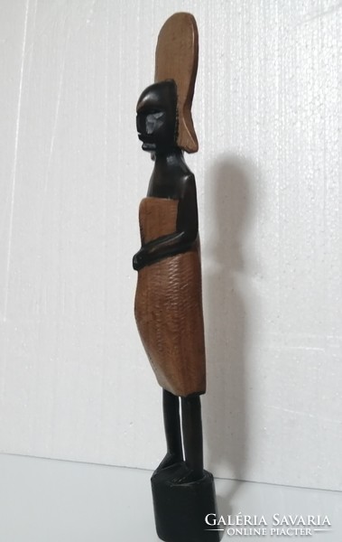 ELADÓ ! Gyűjteményemből 1 db kézzel faragott fa szobor Afrikából Terhes Női alak !