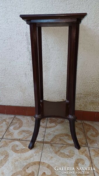 Antik szecessziós, Art Deco, Thonet jellegű  állvány posztamens szobortartó,  elegáns