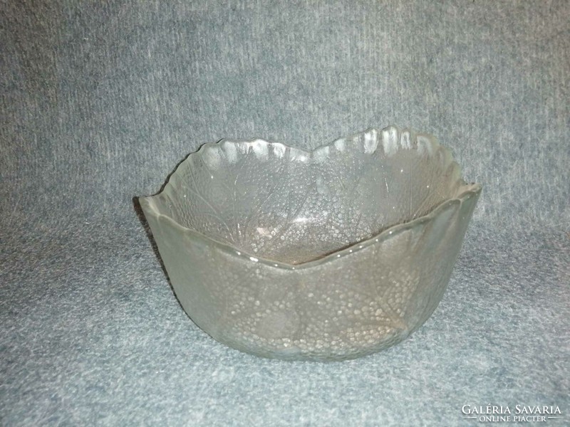 Üveg kínáló tál, asztalközép (A4)