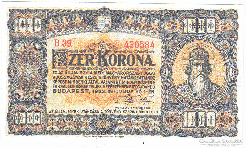 Hungary 1000 crowns 1923 replica